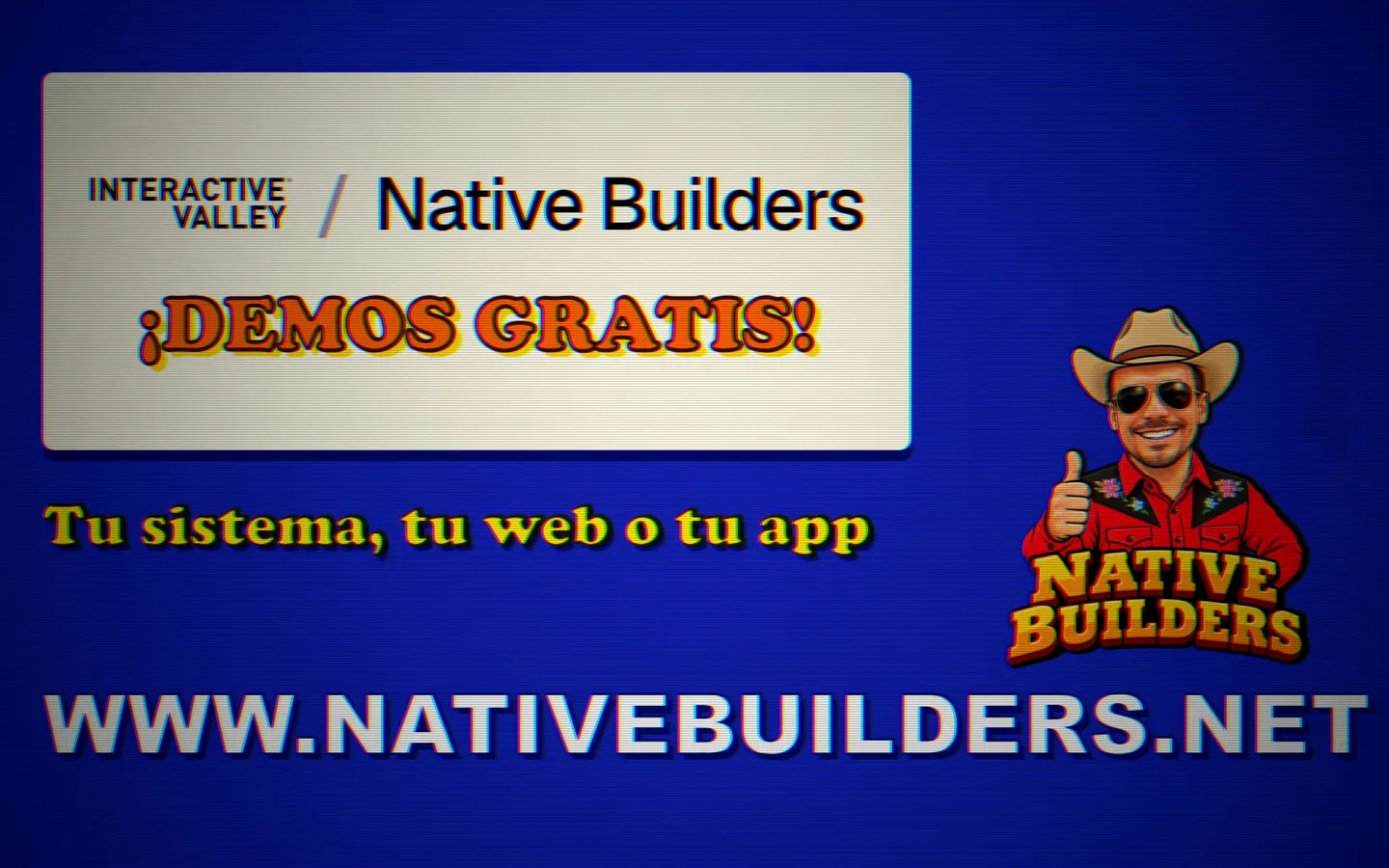 Cierre con el logo de Native Builders