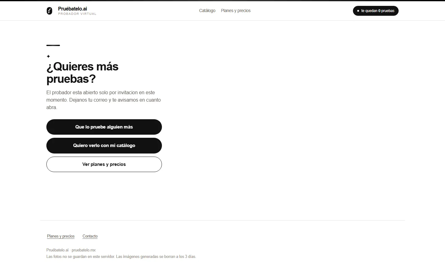 Probador de Pruébatelo.ai